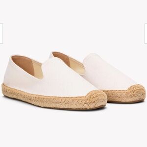 SOLUDOS espadrilles platform smoking slipper white size 8.5 brand new
